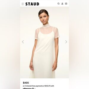 Staud Calluna Dress in white. Size M.